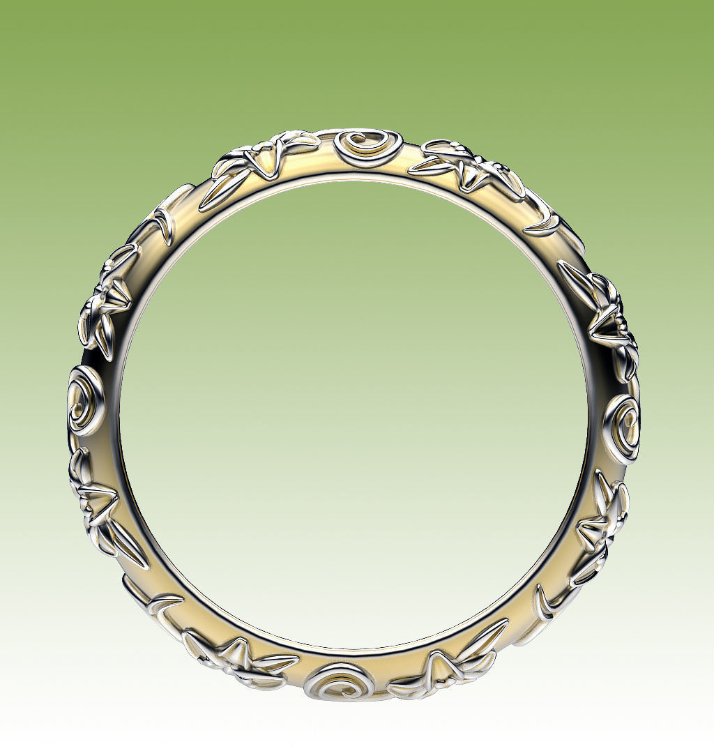 Ring Jazmin 3D print model_2