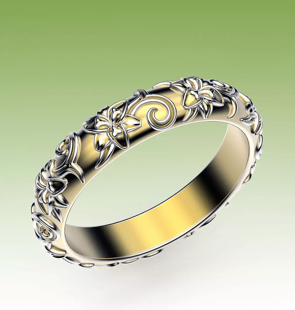 Ring Jazmin 3D print model_0