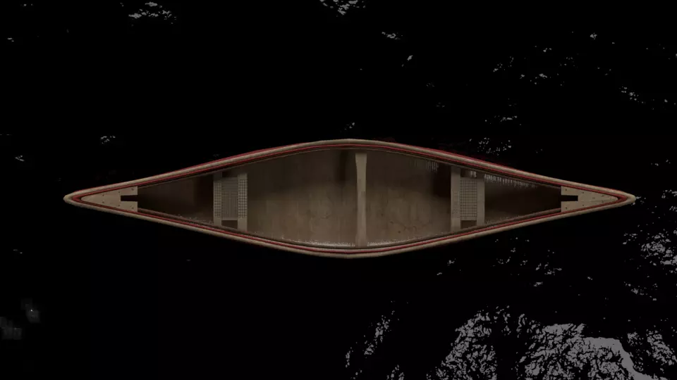 Canoe Boat For Game Object  VR - AR  Low-poly 3D model_0