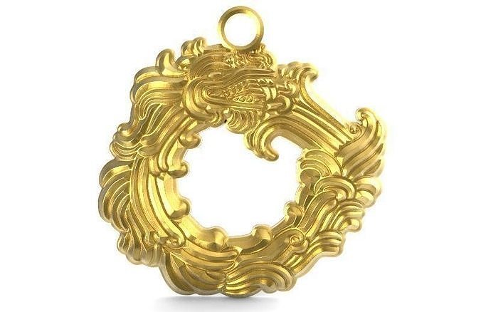 Mayan pendant 1 3D print model