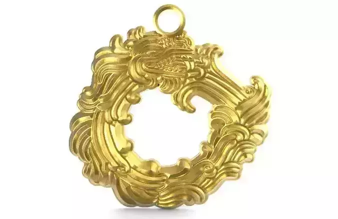 Mayan pendant 1 3D print model