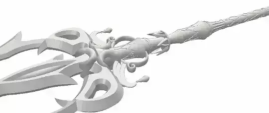 Mipha Lightscale Trident Breathe of Wild 3D File for Printing