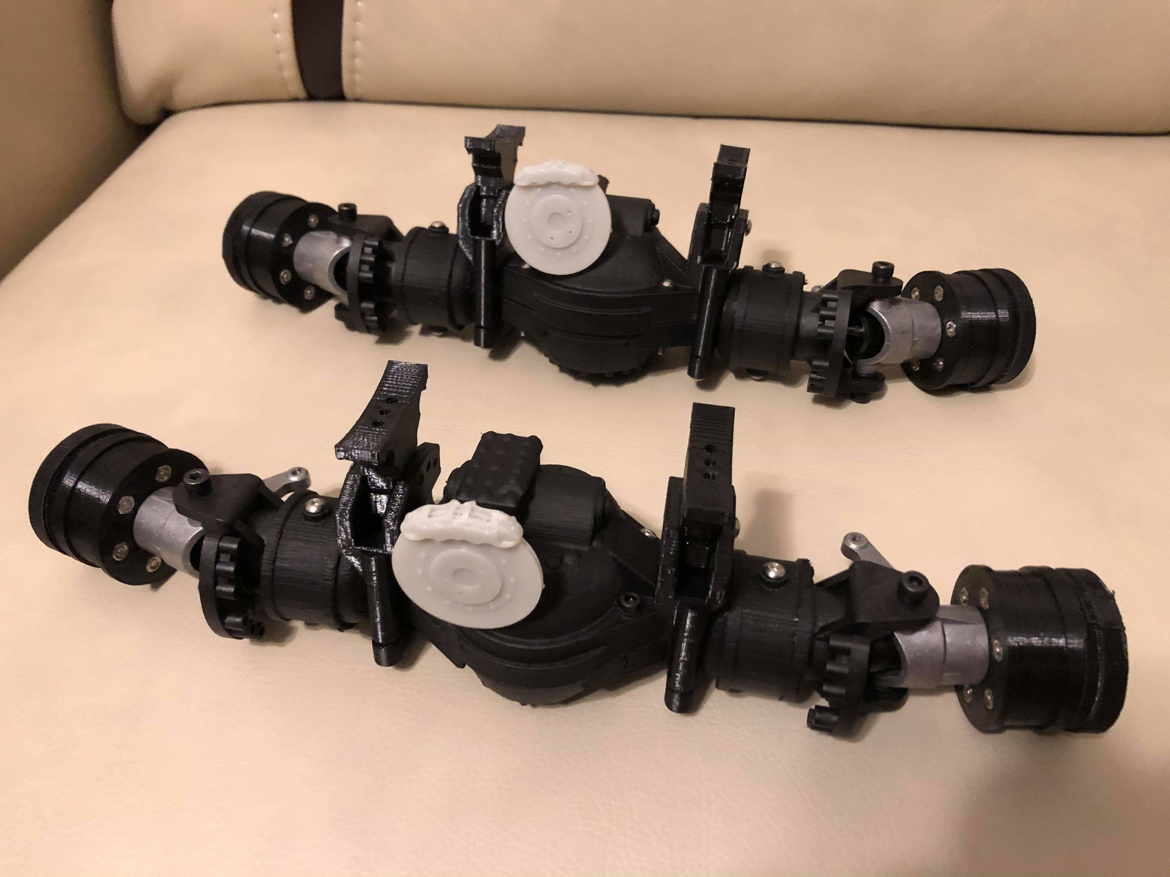RC Monster Truck Axle Rockwell Axle Free 3D print model_5