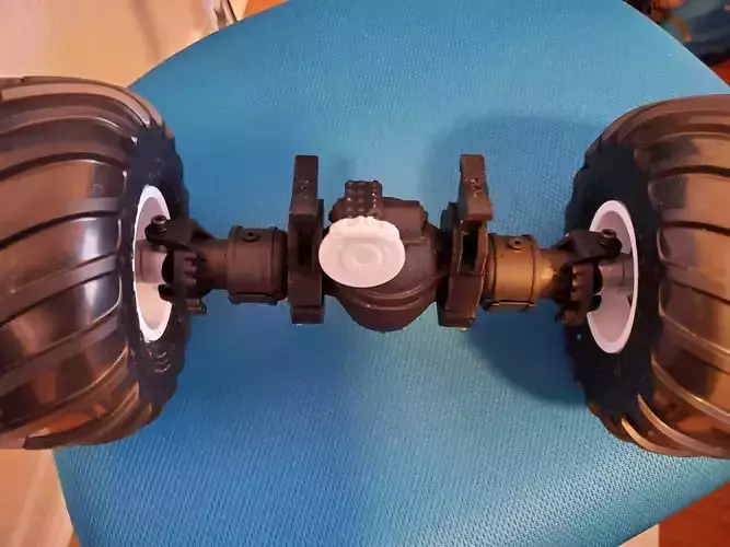 RC Monster Truck Axle Rockwell Axle Free 3D print model