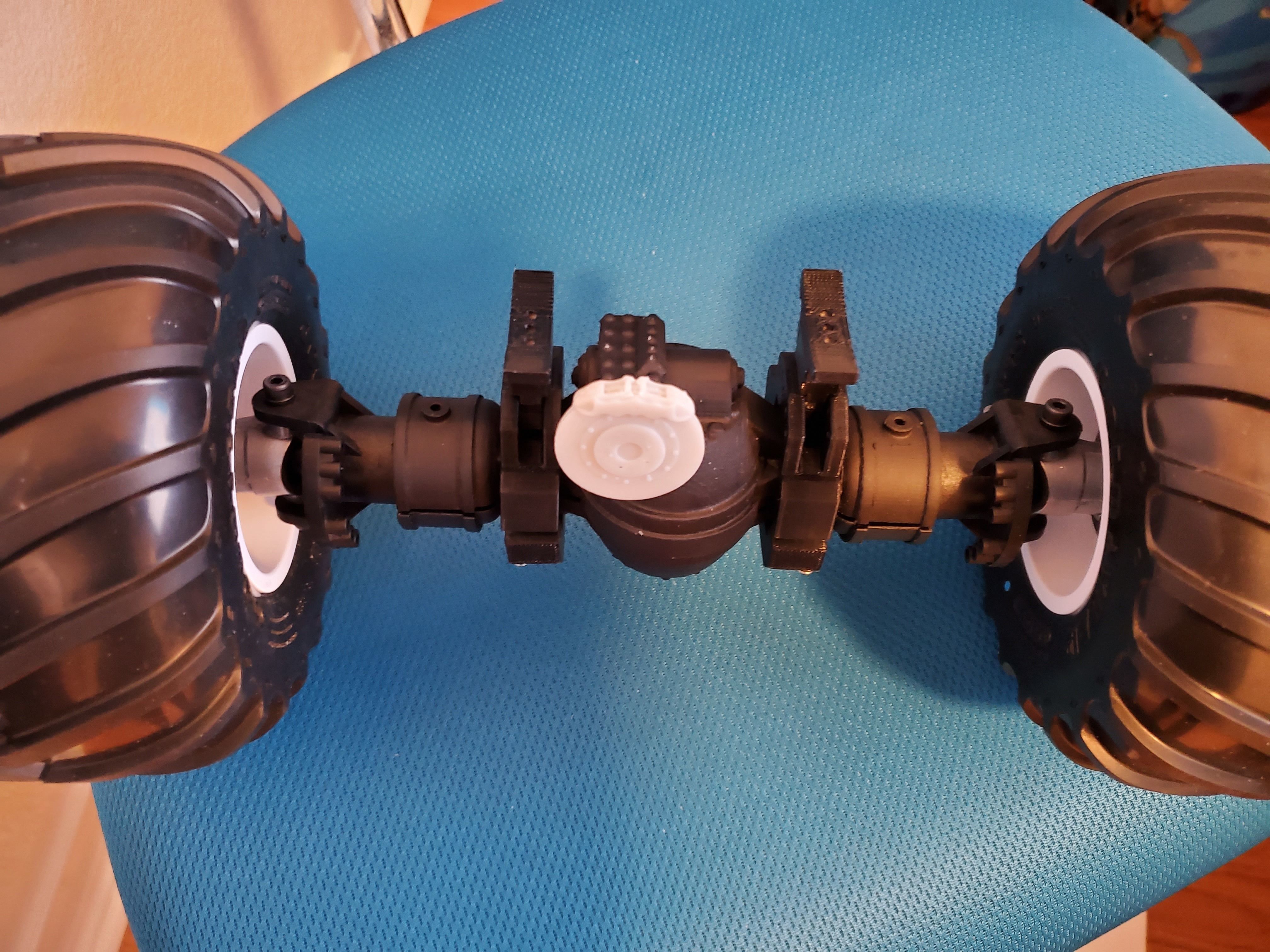 RC Monster Truck Axle Rockwell Axle free 3D model 3D printable CGTrader