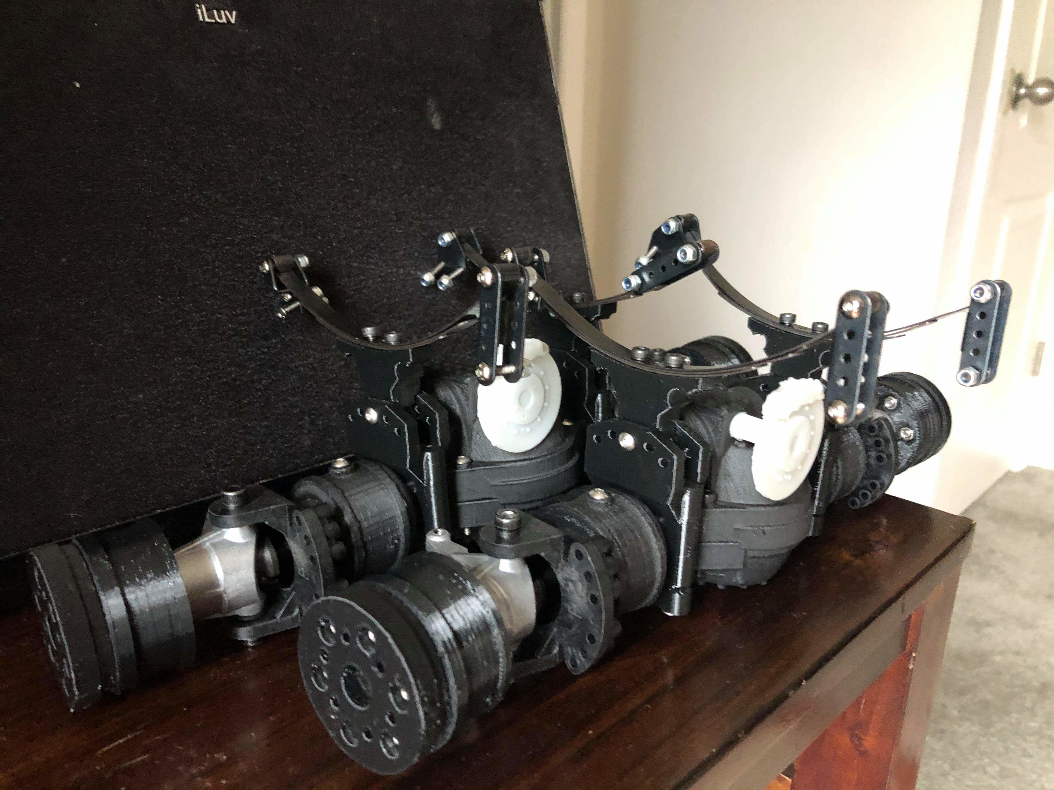 RC Monster Truck Axle Rockwell Axle Free 3D print model_4