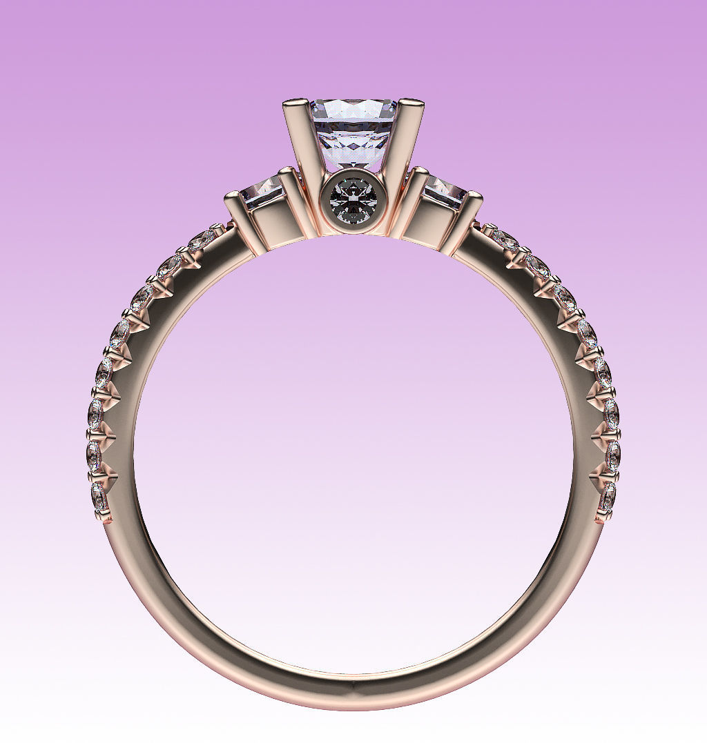 Ring Split Shank 3D print model_5