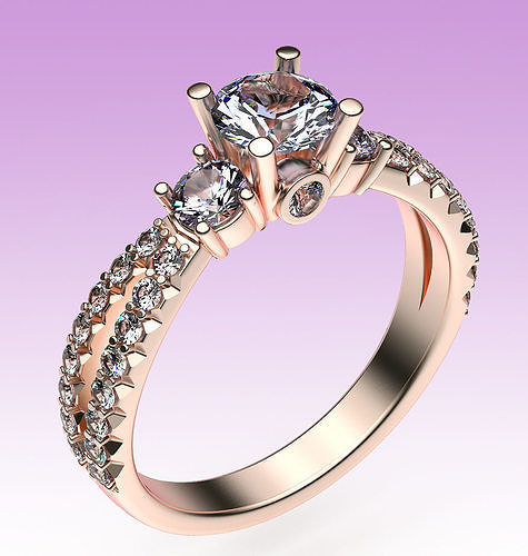 Ring Split Shank 3D print model