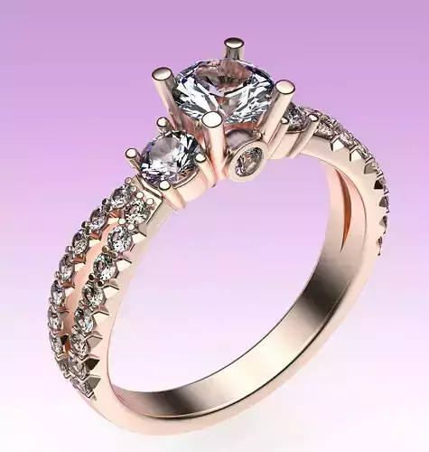 Ring Split Shank 3D print model