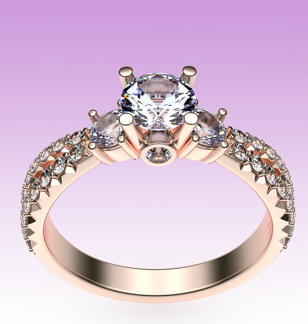 Ring Split Shank 3D print model_1