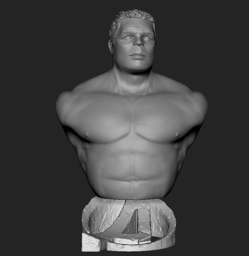 Hulk Bust - Endgame 3D print model_2