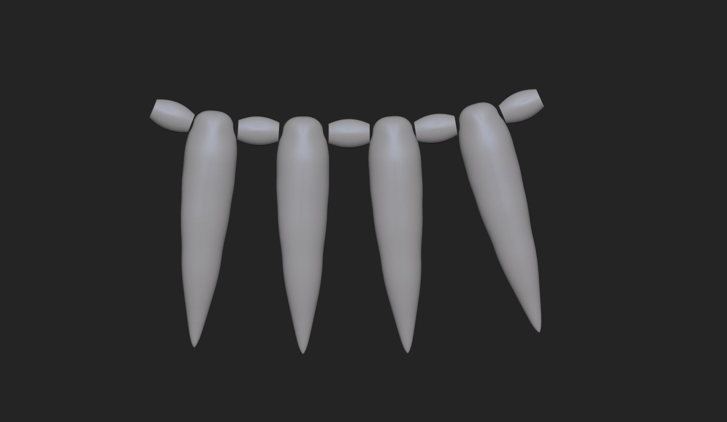 Mononoko Tooth-Studio Ghibli 3D print model_2