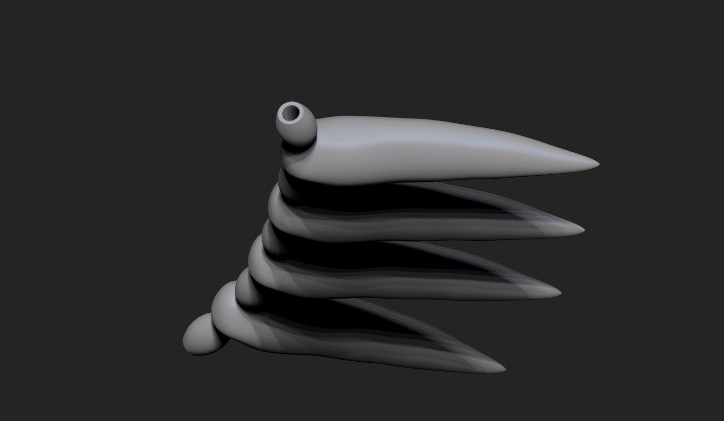 Mononoko Tooth-Studio Ghibli 3D print model_3