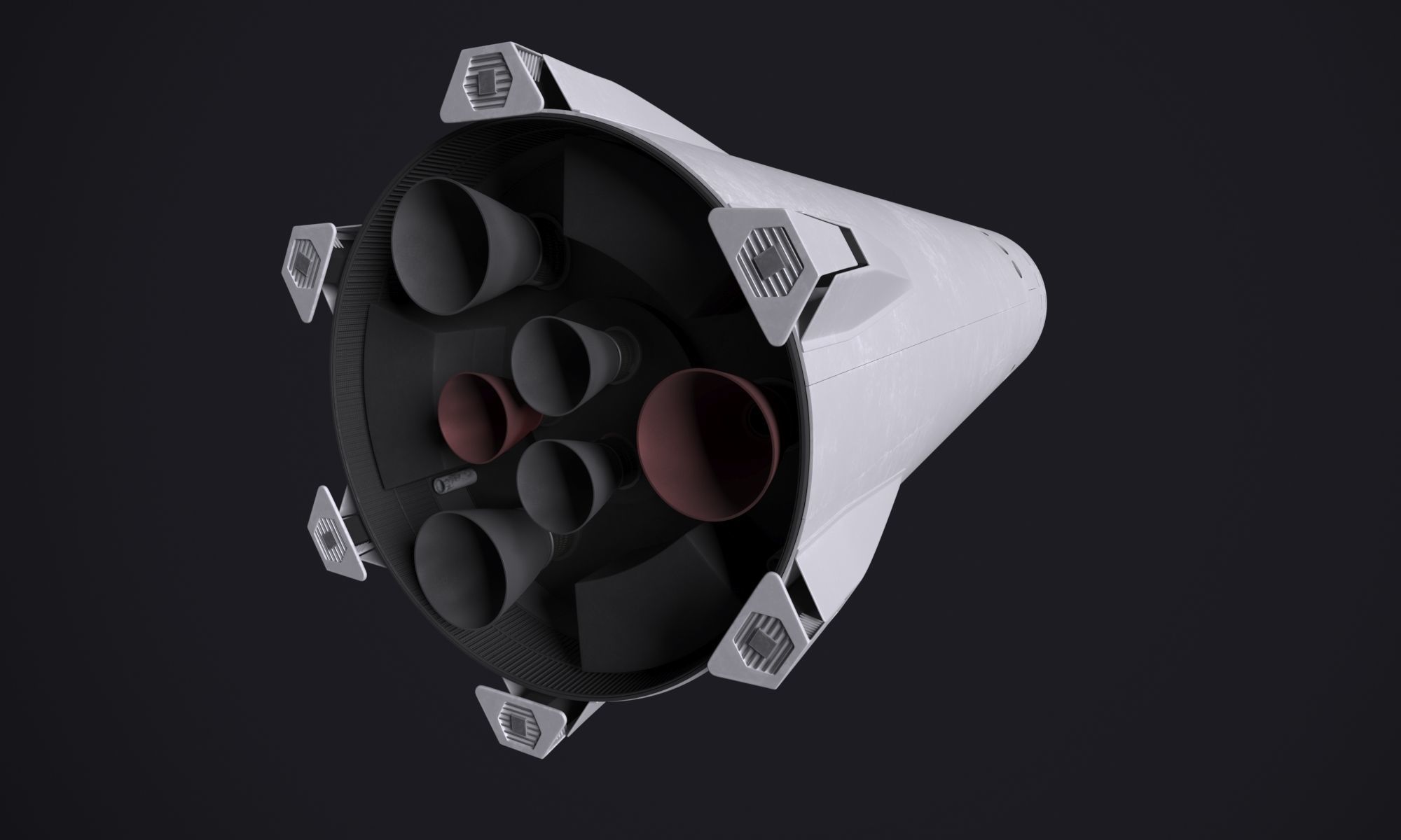 SpaceX Lunar Optimized Starship  3D model_12