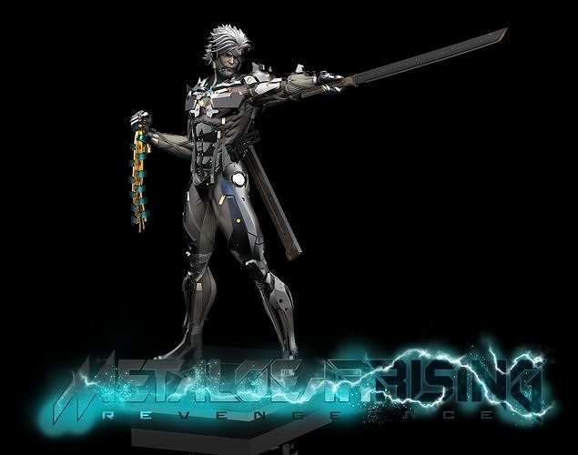 Raiden Statue from Metal Gear Rising 3D PRINTABLE 3D print model
