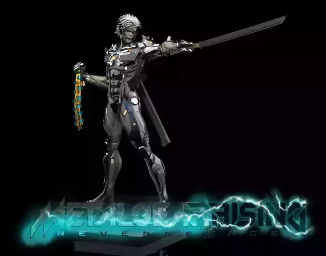 Raiden Statue from Metal Gear Rising 3D PRINTABLE 3D print model