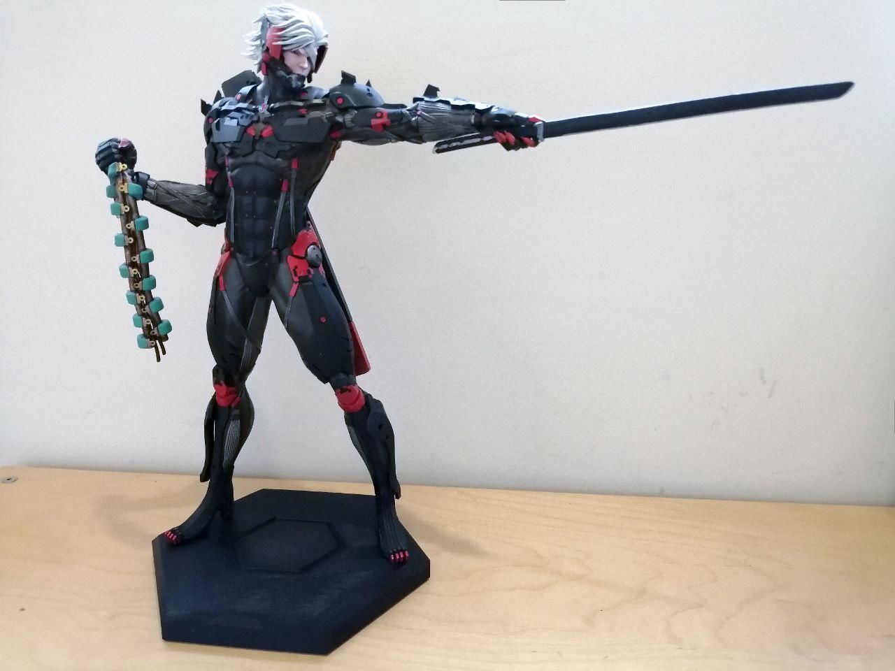 Raiden Statue from Metal Gear Rising 3D PRINTABLE 3D print model_4