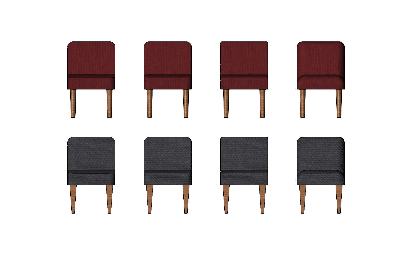 Miniature  Parsons chair mockups 3D print model_1