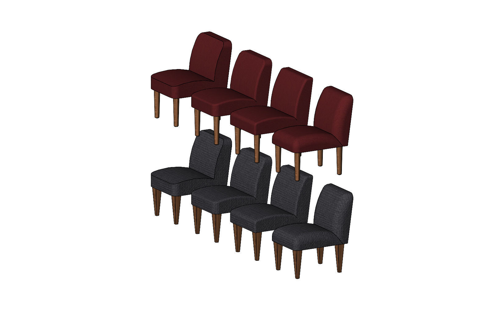 Miniature  Parsons chair mockups 3D print model_3