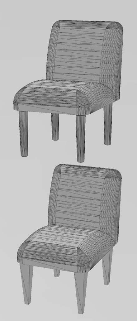 Miniature  Parsons chair mockups 3D print model_9