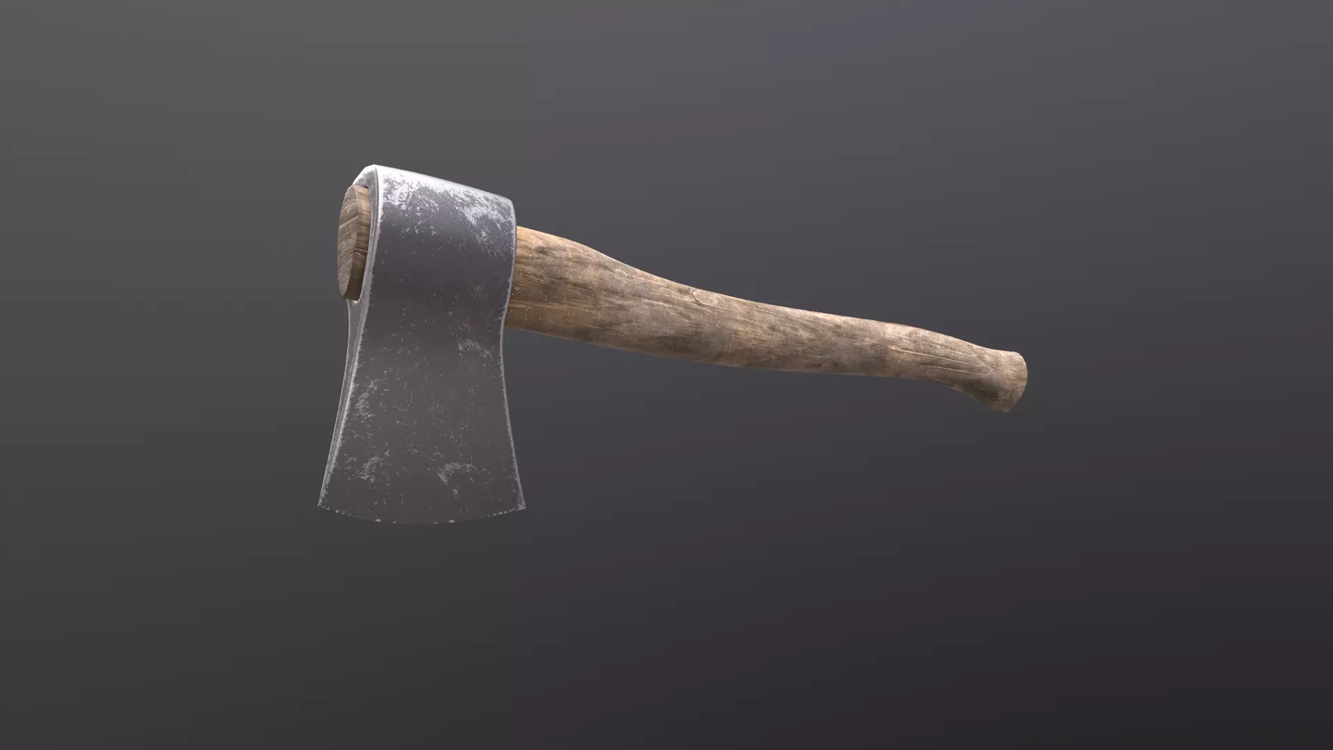 Hatchet axe Low-poly 3D model_0