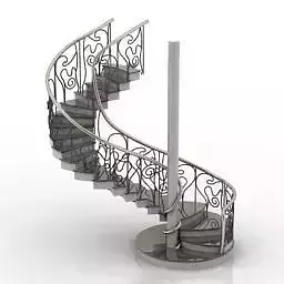 Stair spiral staircase