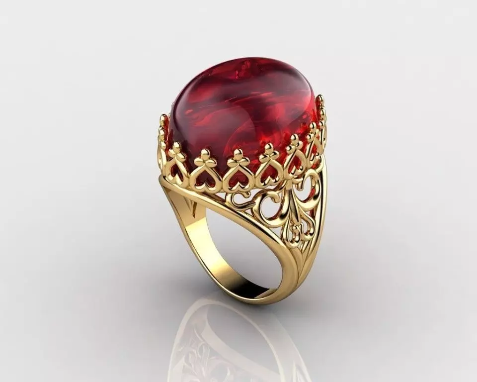 Antique Ring 3D print model_0