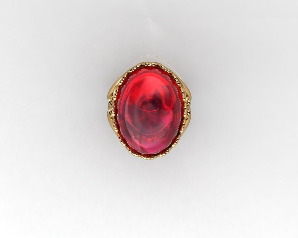 Antique Ring 3D print model_2