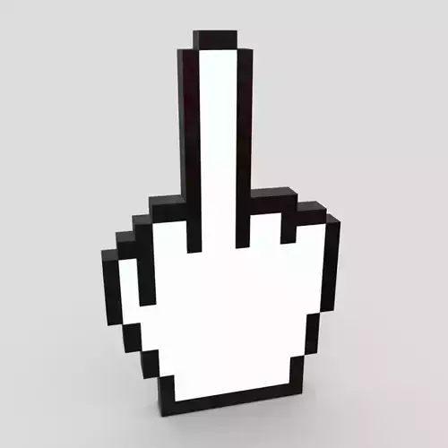 Cursor Hand 6 Low-poly 3D model