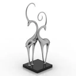 Ciervo pair of giraffes Free 3D model