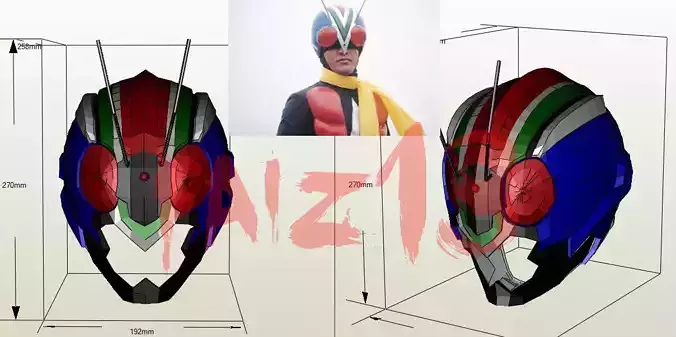 Riderman helmet remake