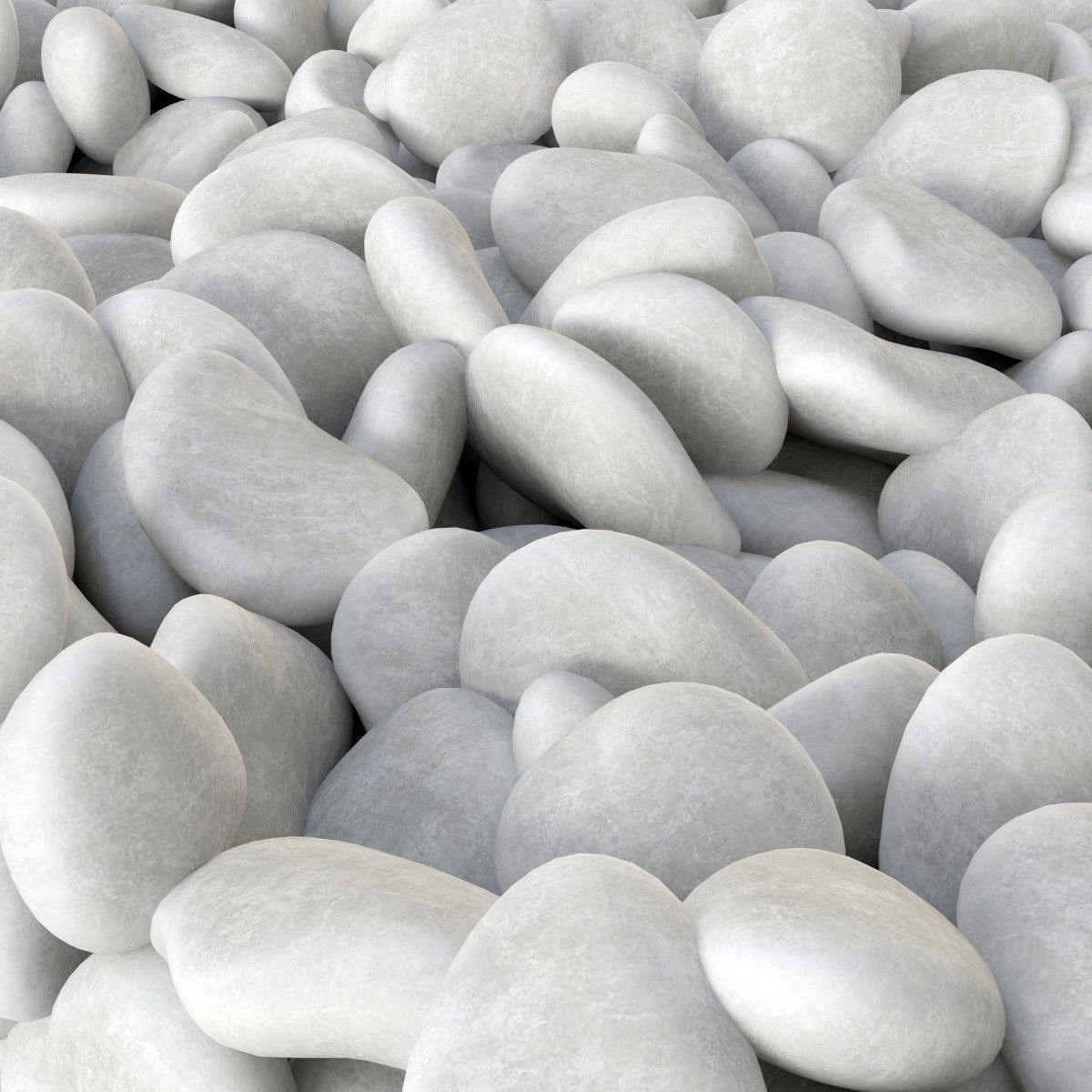 Pebble low n6 three White 3D model_17