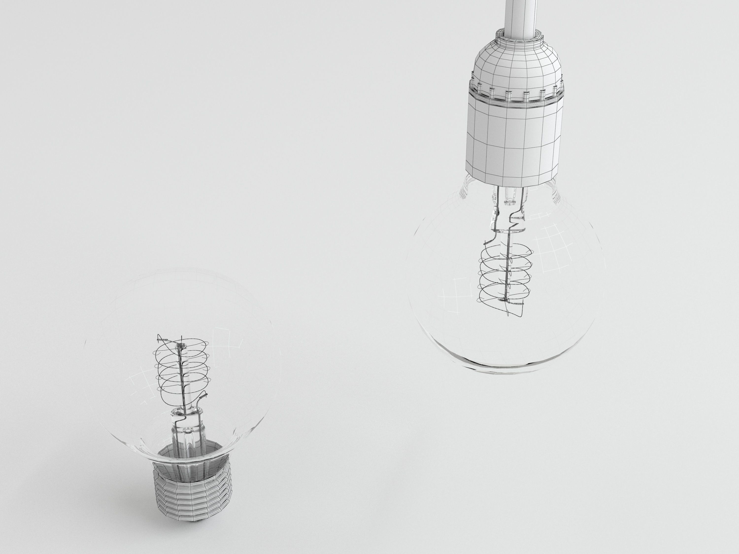 Bulb light 5 3D model_3