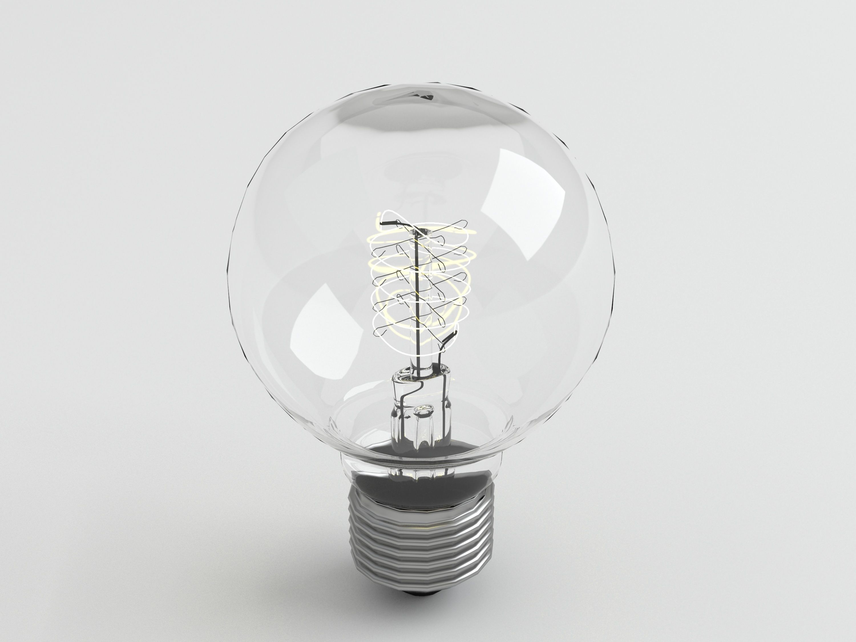 Bulb light 5 3D model_4