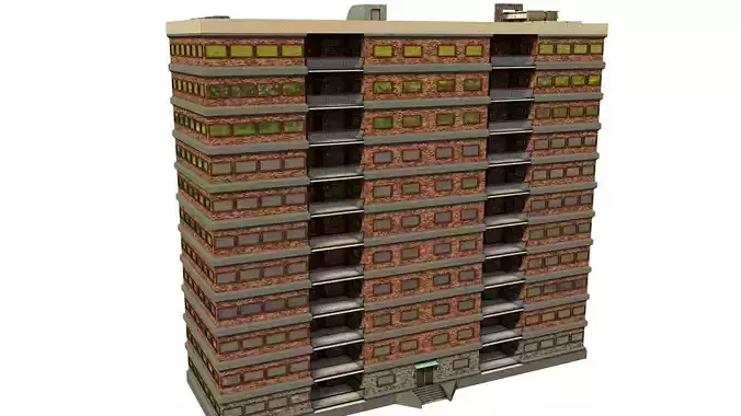 Background high rise optimized building 04 