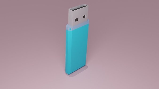 USB Flash Drive Free low-poly 3D model