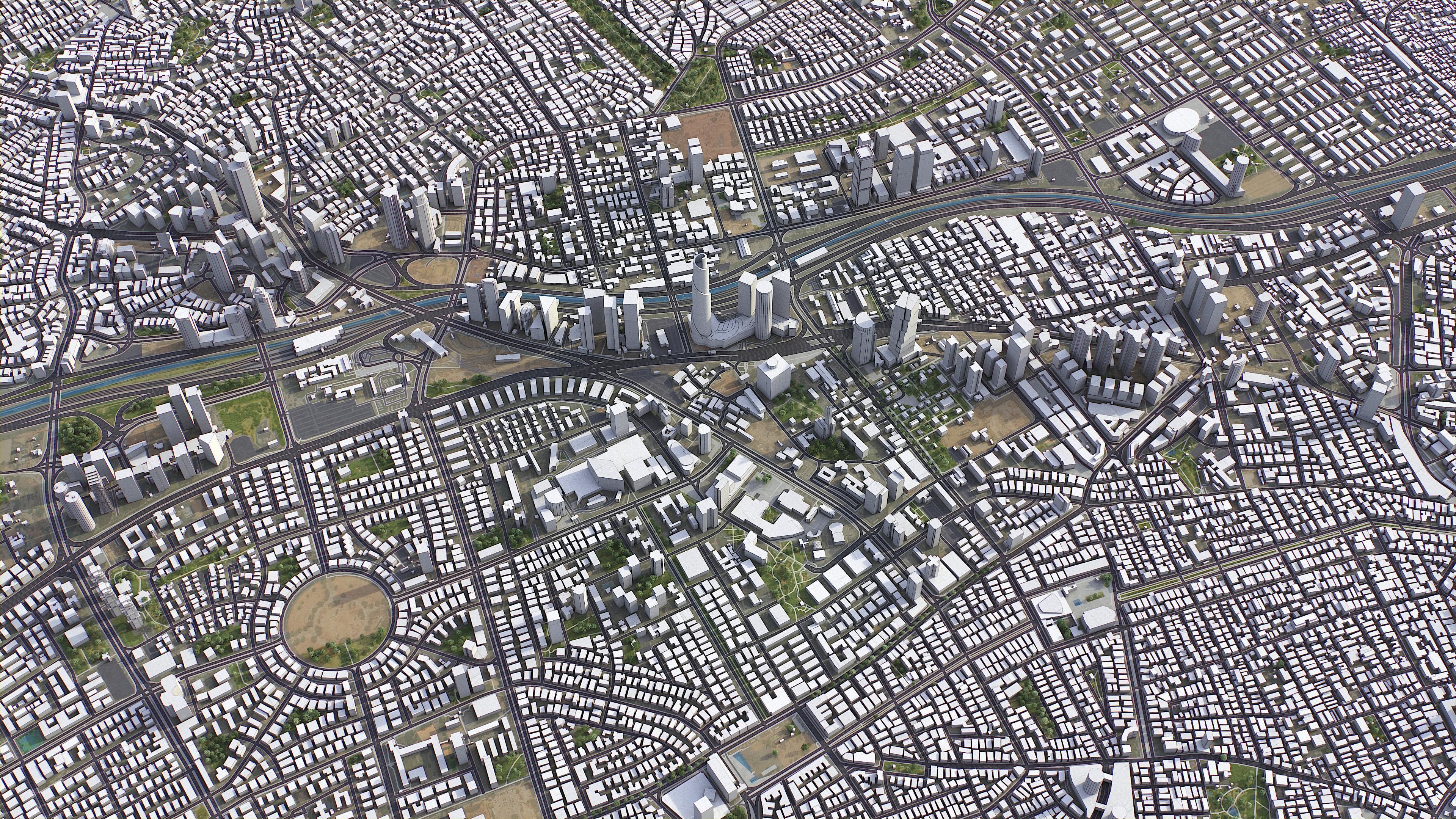 Tel Aviv Low-poly 3D model_6