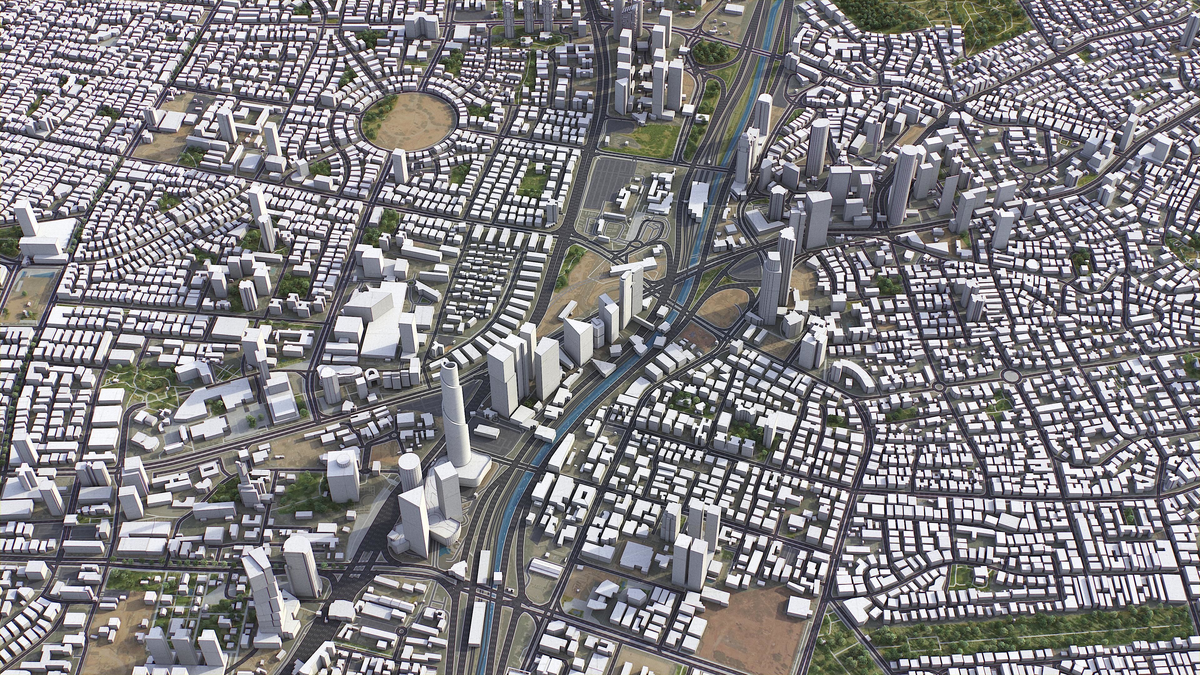 Tel Aviv Low-poly 3D model_19