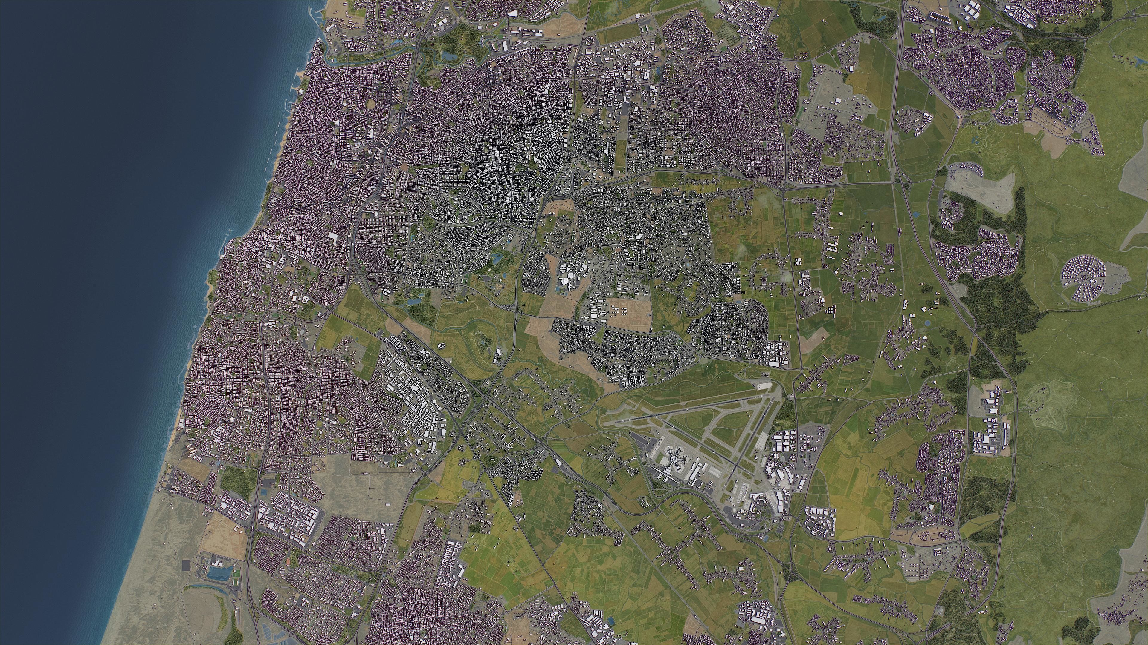 Tel Aviv Low-poly 3D model_16