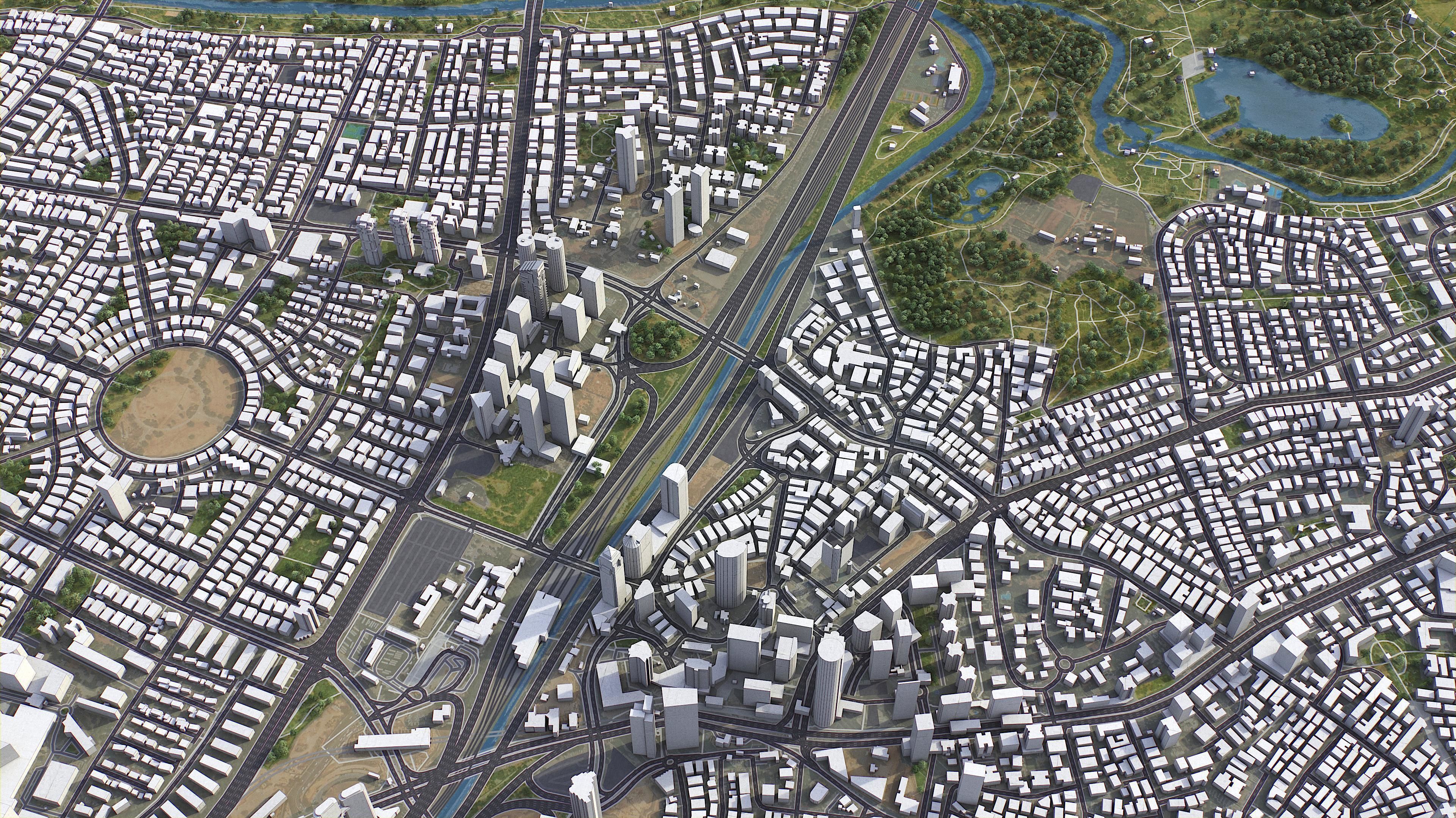 Tel Aviv Low-poly 3D model_10