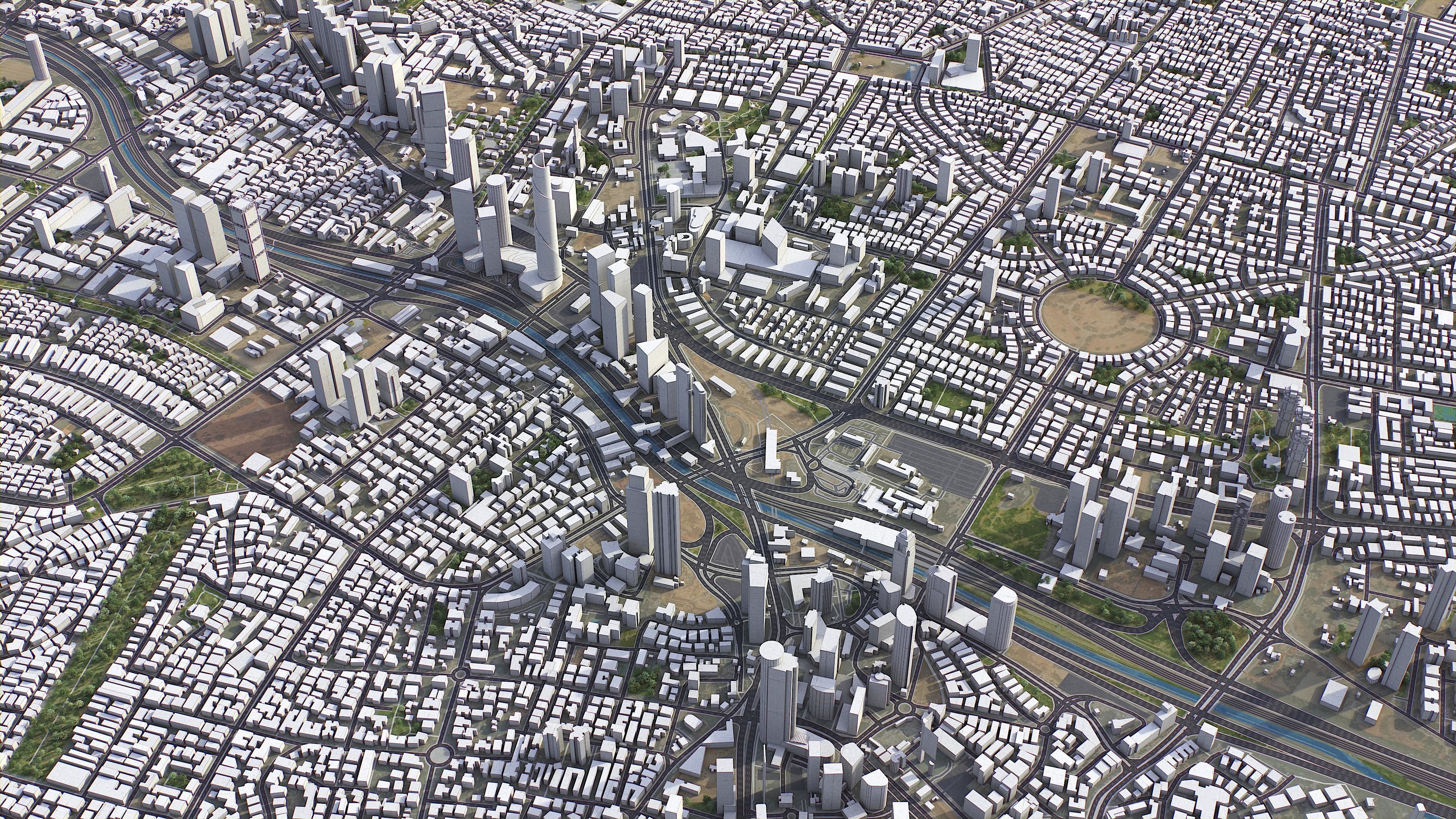 Tel Aviv Low-poly 3D model_5