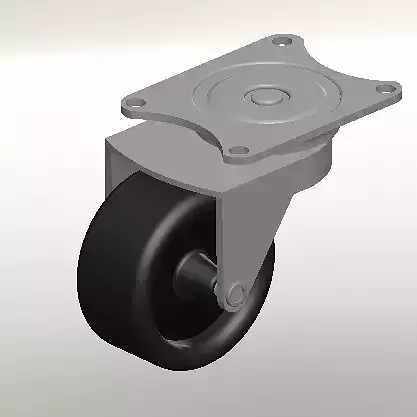 Caster wheel 3D model