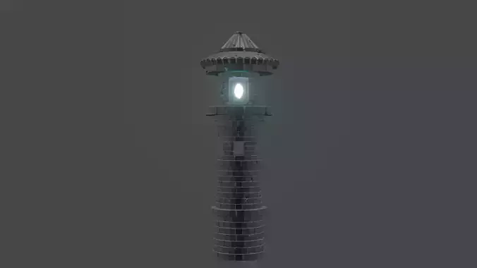 Simple Fantasy Tower with Crystal