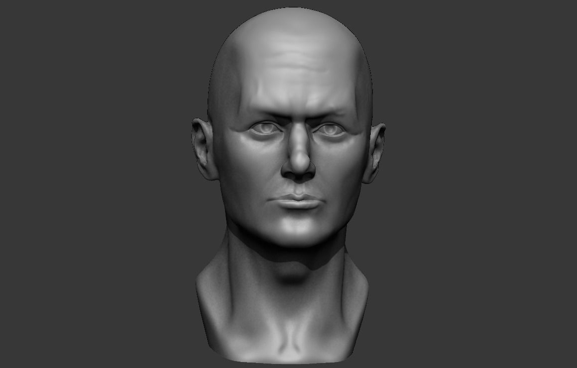 Male bust 3D - printing model 3D print model_1