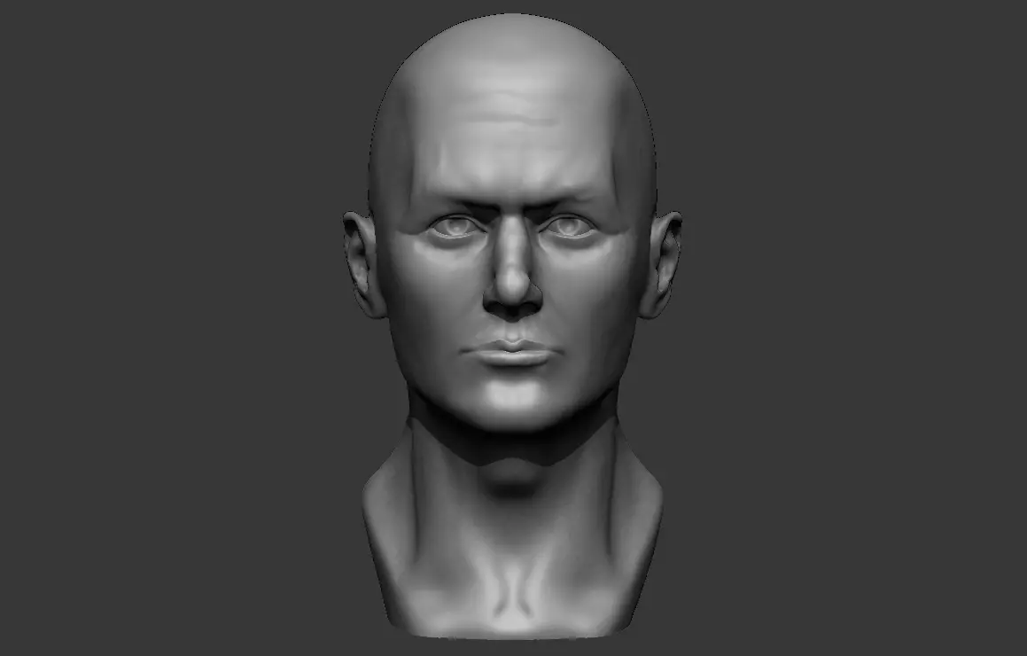 Male bust 3D - printing model 3D print model_0