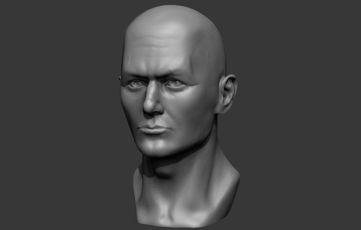 Male bust 3D - printing model 3D print model_3