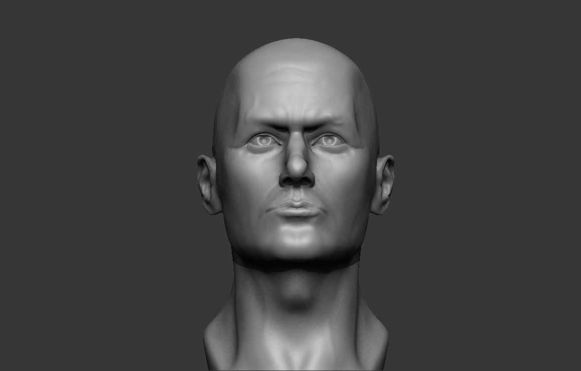 Male bust 3D - printing model 3D print model_9