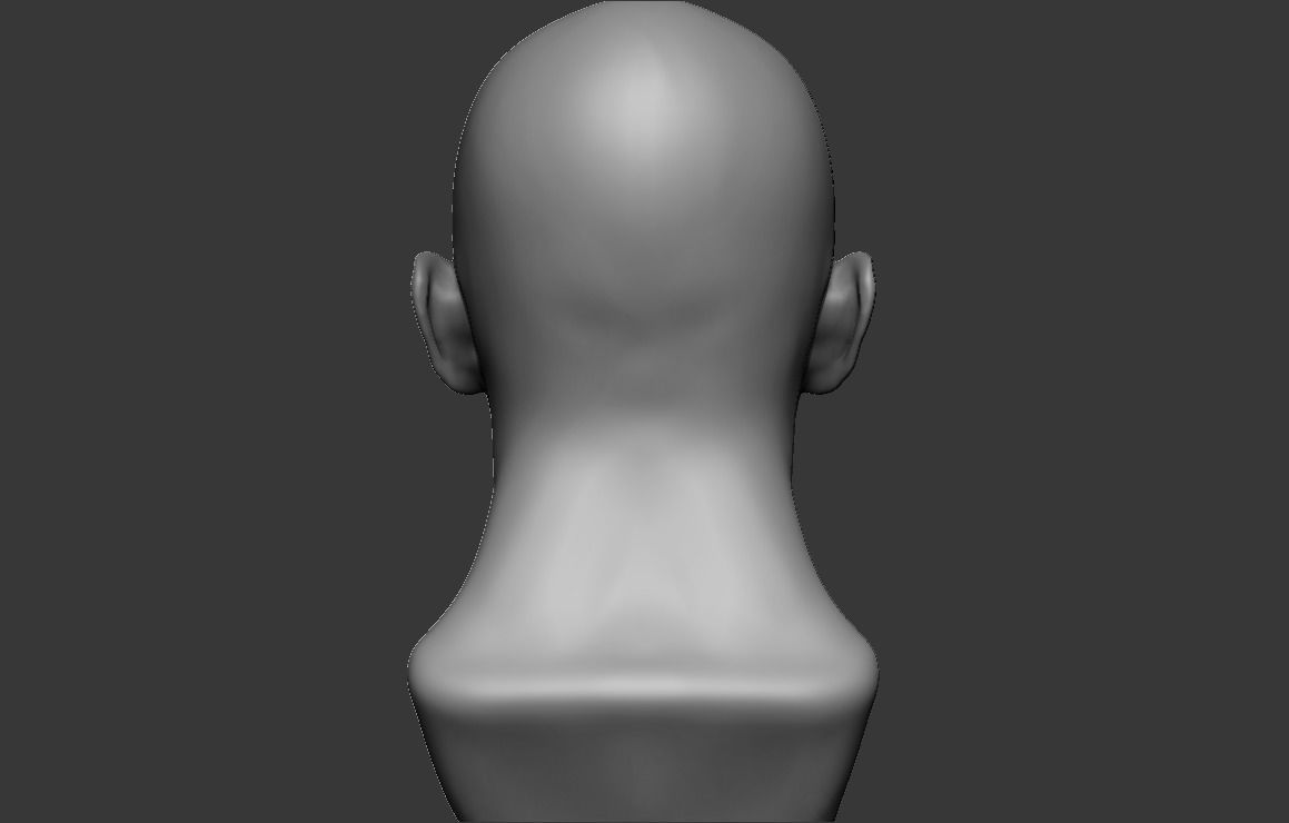 Male bust 3D - printing model 3D print model_7