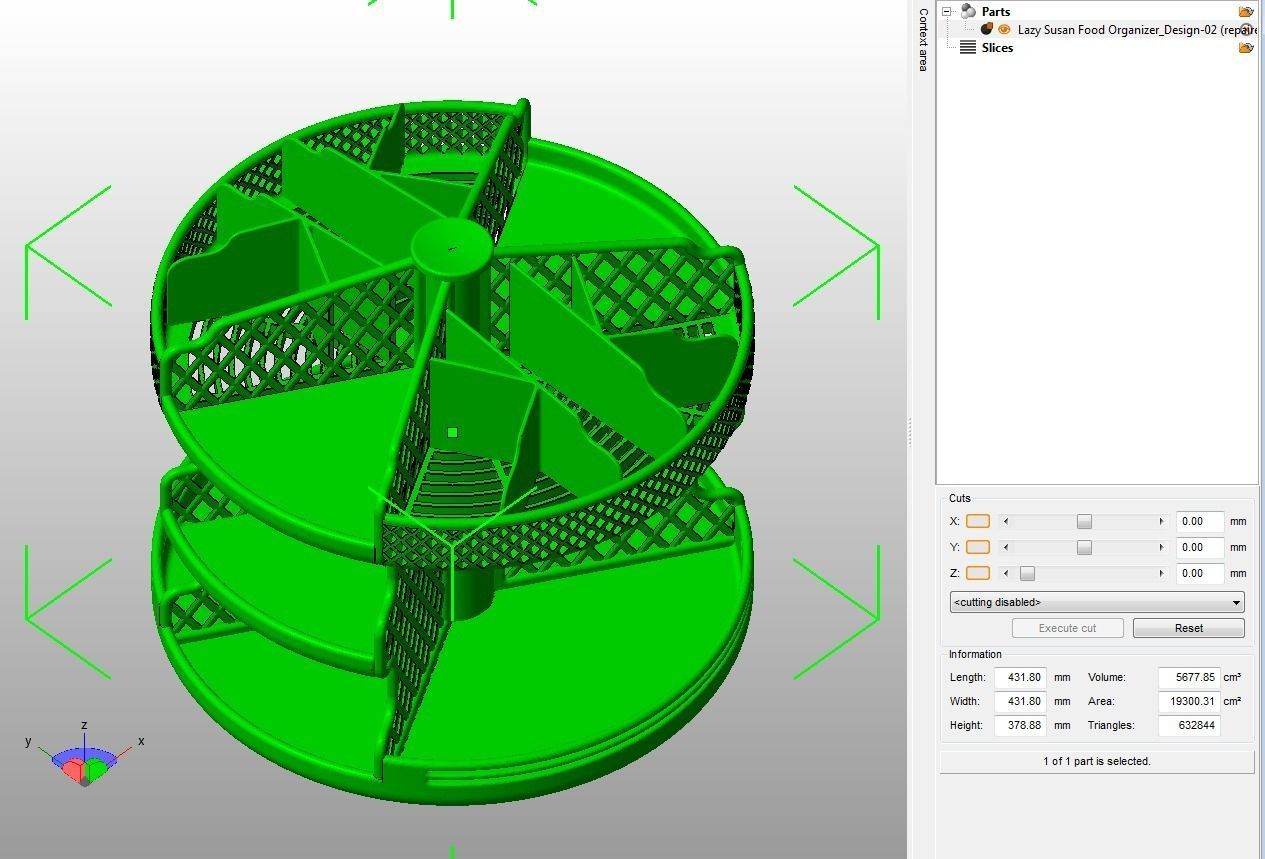 Wooden Kitchen or Restroom Food Organizer 3D print model-02 3D print model_5