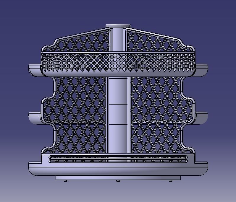 Wooden Kitchen or Restroom Food Organizer 3D print model-02 3D print model_31